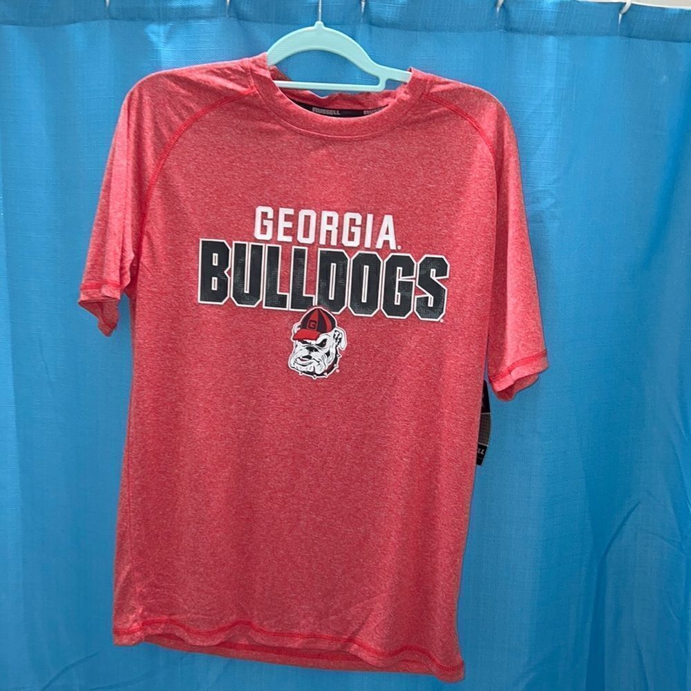 Georgia bulldogs athletic t shirt red white black